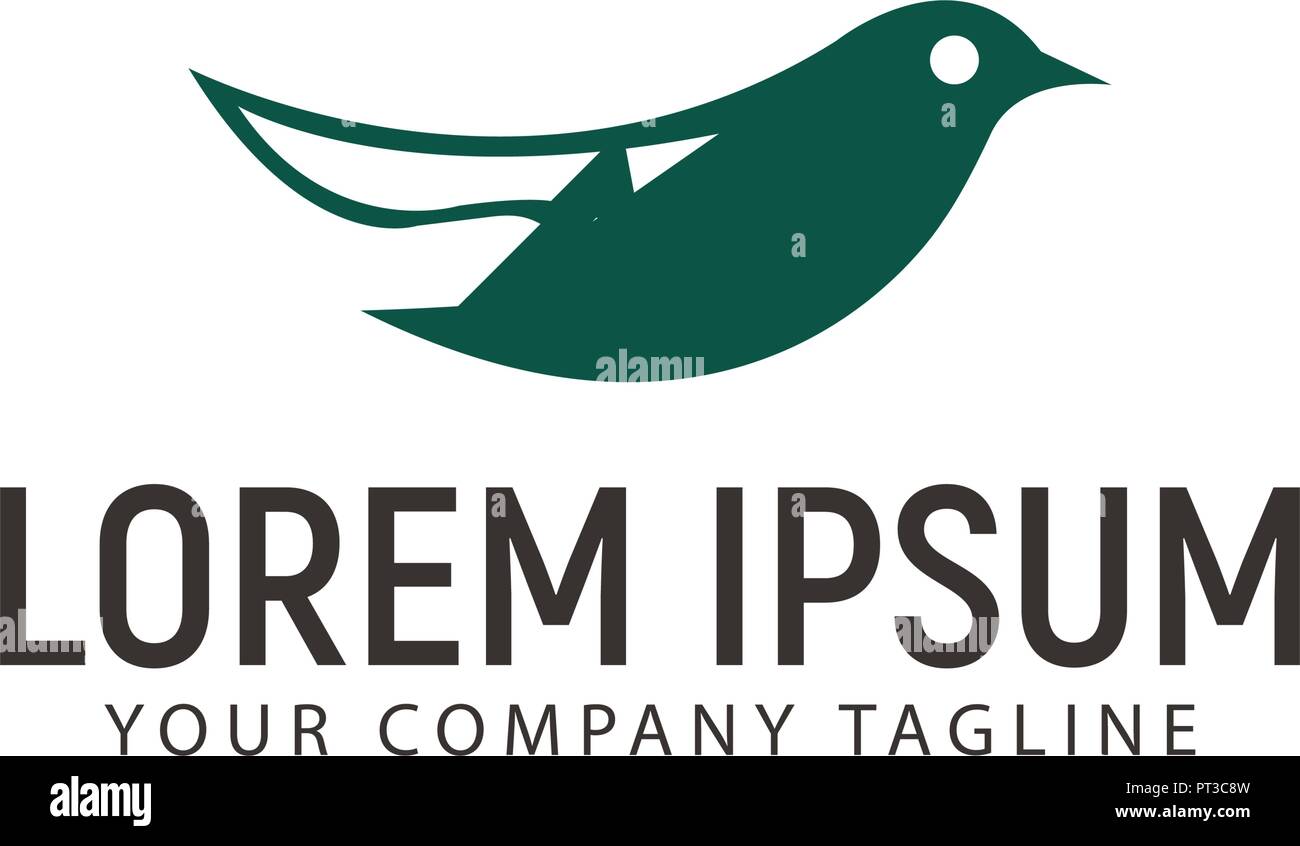 Bird Logo Design Konzept Vorlage Stock Vektor