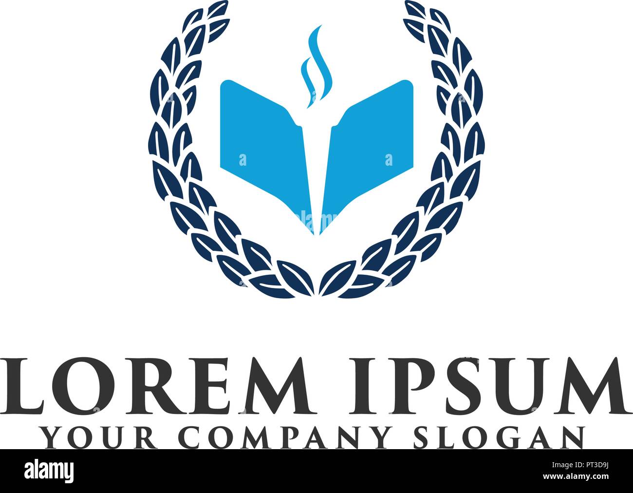 Bildung Universität Logo Design Konzept Vorlage Stock Vektor