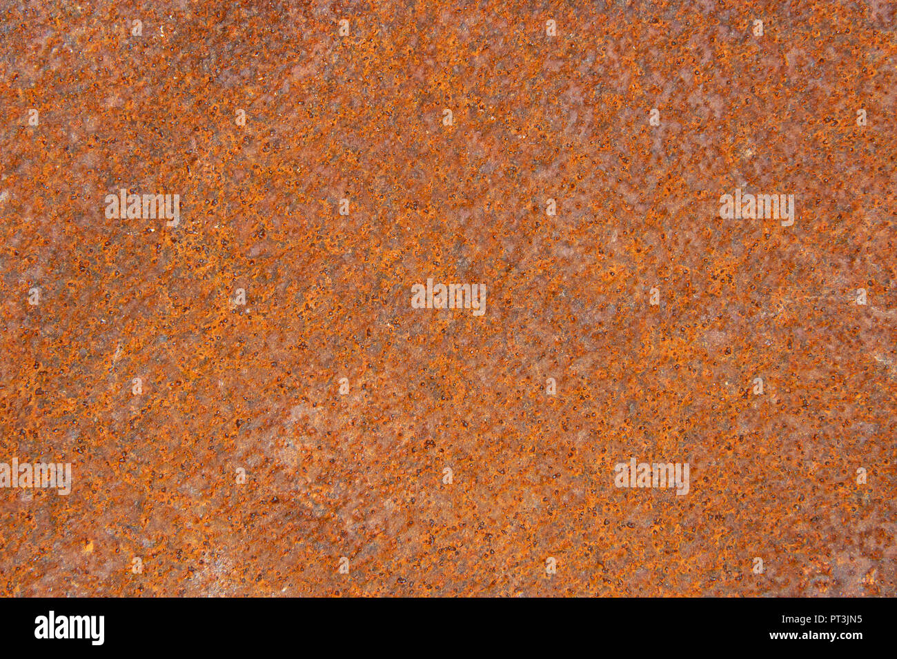 Rostiges Metall oberfläche Hintergrund orange farbige leeren Raum Stockfoto