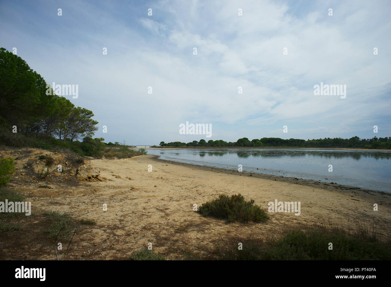 Bidderosa Strand und Naturpark, Orosei, Sardinien, Italien. Stockfoto