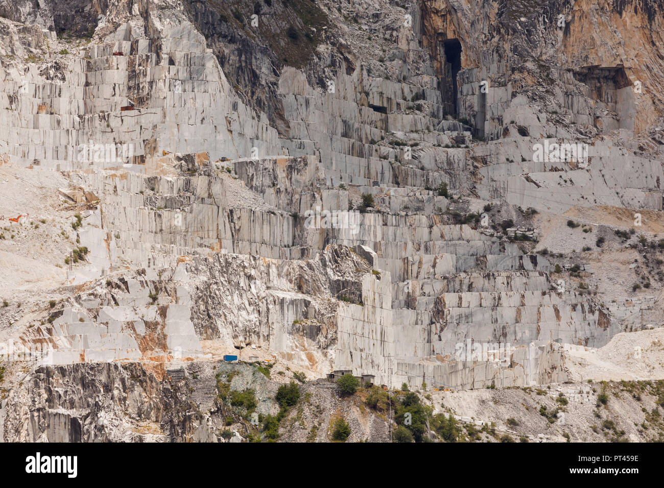 Marmorsteinbruch, Gemeinde Carrara, Massa Carrara Provinz, Toskana, Italien, Westeuropa Stockfoto