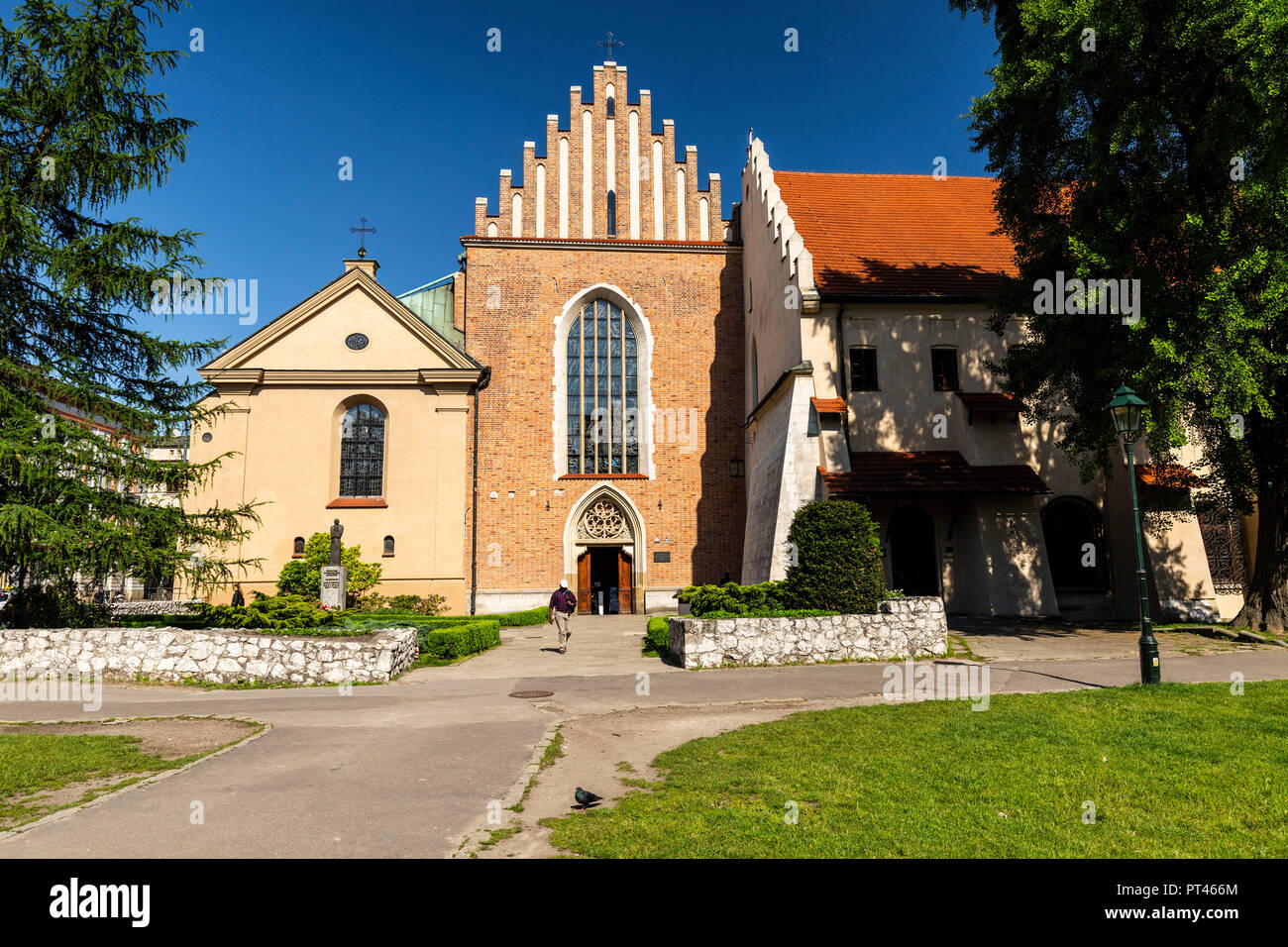 Europa, Polen, Kleinpolen, Krakau, Kirche des Hl. Franziskus von Assisi Stockfoto