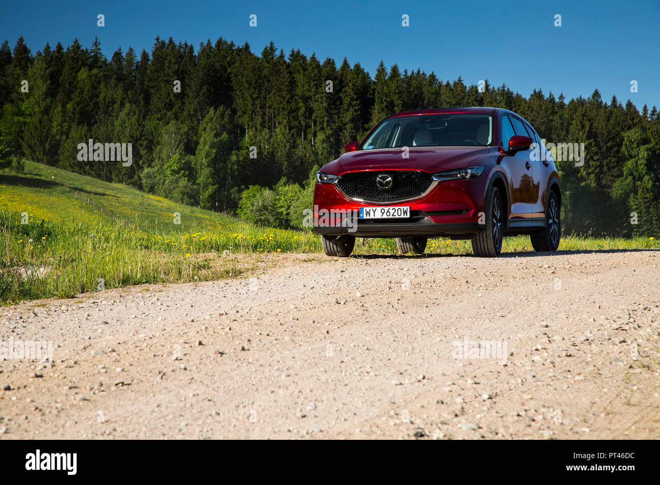 Europa, Polen, Woiwodschaft Podlachien, suwalskie/Suwalszczyzna - Mazda CX-5 II 2,5 SkyPassion AWD Stockfoto