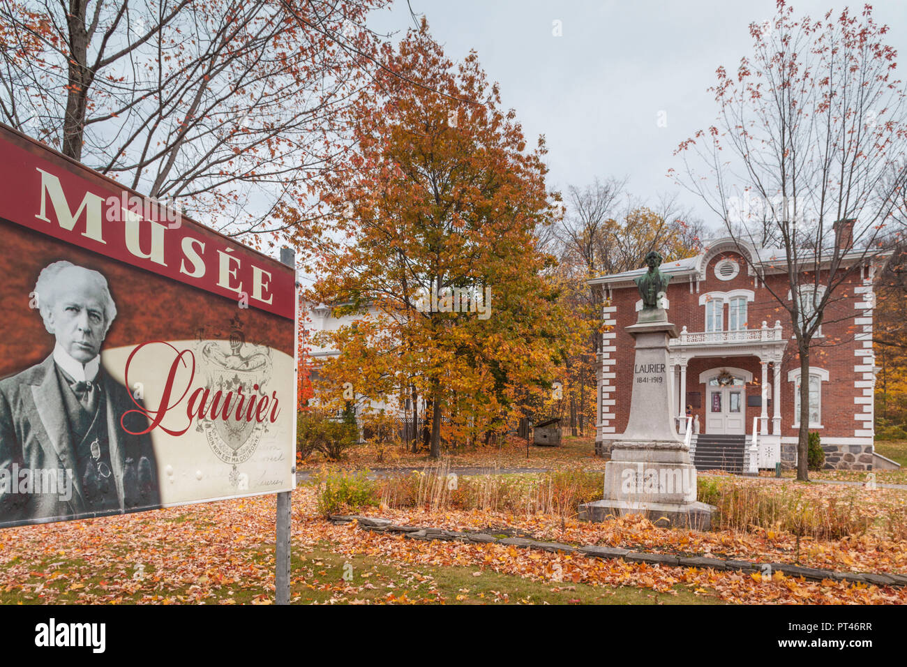 Kanada, Quebec, Centre-du-Québec Region, Victoriaville, Maison Sir Wilfrid Laurier, ehemaliges Haus der kanadische Premierminister, Herbst Stockfoto