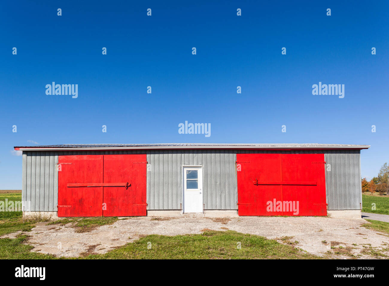 Kanada, Quebec, Ile d'Orleans, Aquitaine, Scheune Stockfoto
