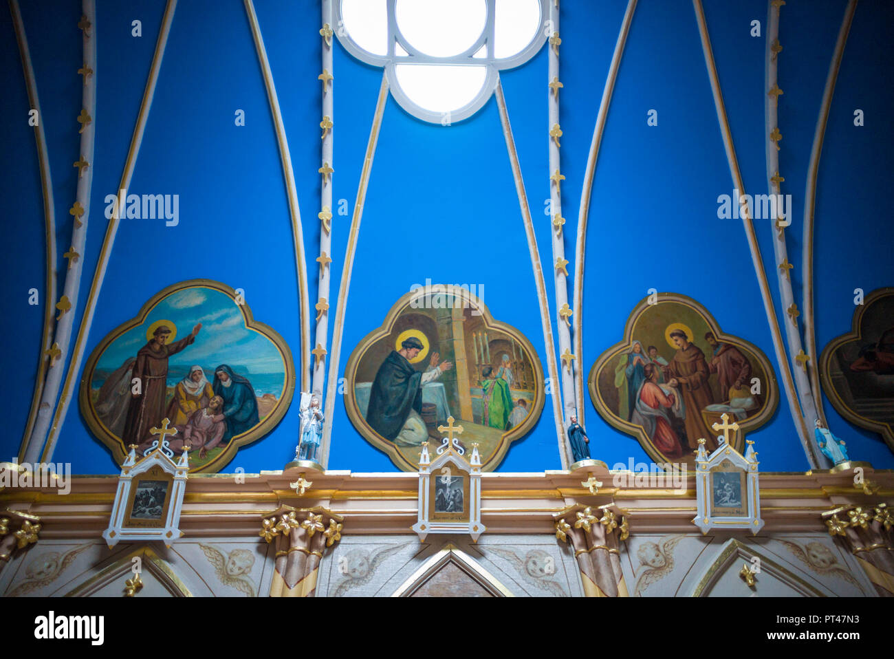 Kanada, Quebec, saguenay-lac Saint-Jean Region, Albergo Fontana, Ermitage-Saint-Antoine, Kloster und Wallfahrtsort, der Hl. Antonius von Padua Kapelle, Anbauteile innen Stockfoto