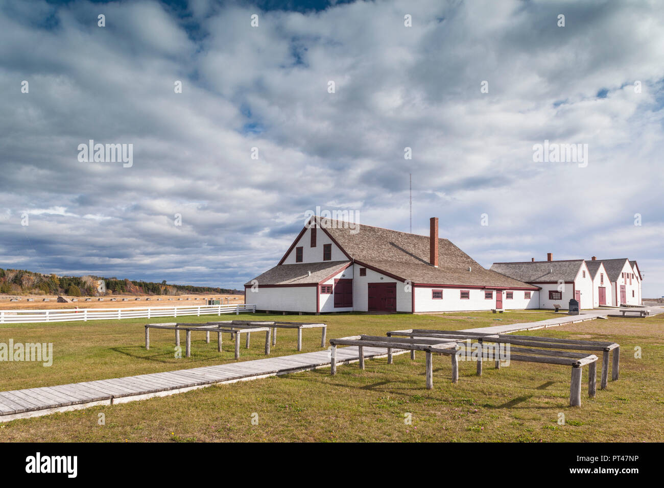 Kanada, Quebec, Gaspe Halbinsel, Paspebiac, Site Historique Banc de Peche De Paspebiac, Fischerei Museum Stockfoto