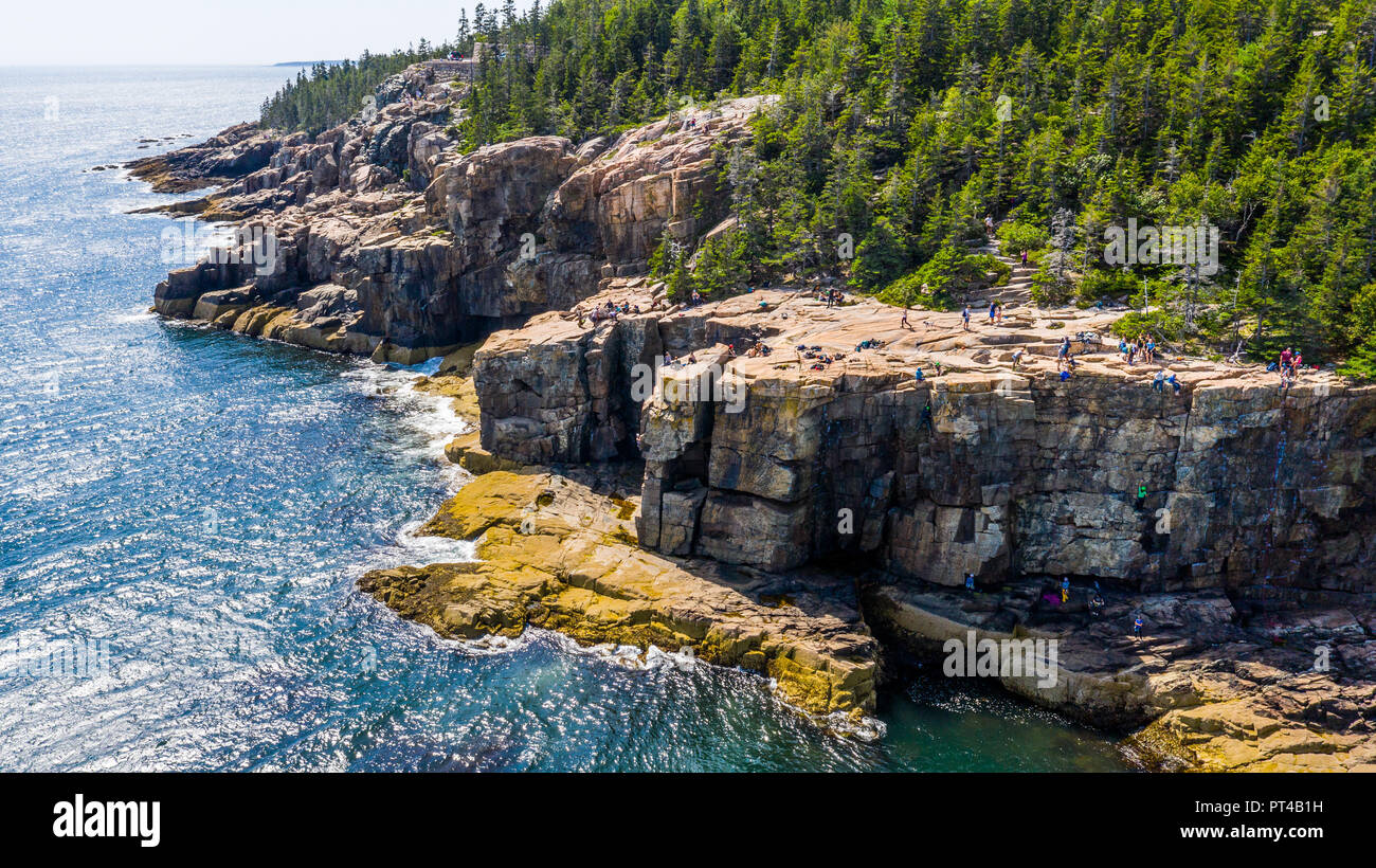 Otter Felsen Klettern, Park Loop Road, Mt Wüste, ME 04660 Stockfoto