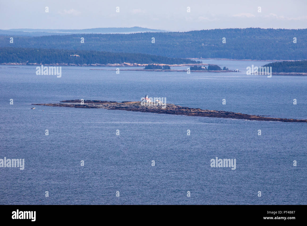 Ei Rock Leuchtturm, Mount Desert Island, Maine, USA Stockfoto