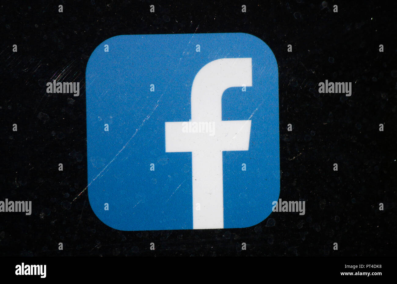 Das Logo der Marke/das Logo der Marke "Facebook", Dublin, Irland / Irland (nur fuer redaktionelle Verwendung. Keine Werbung. Referenzdatenbank: h Stockfoto