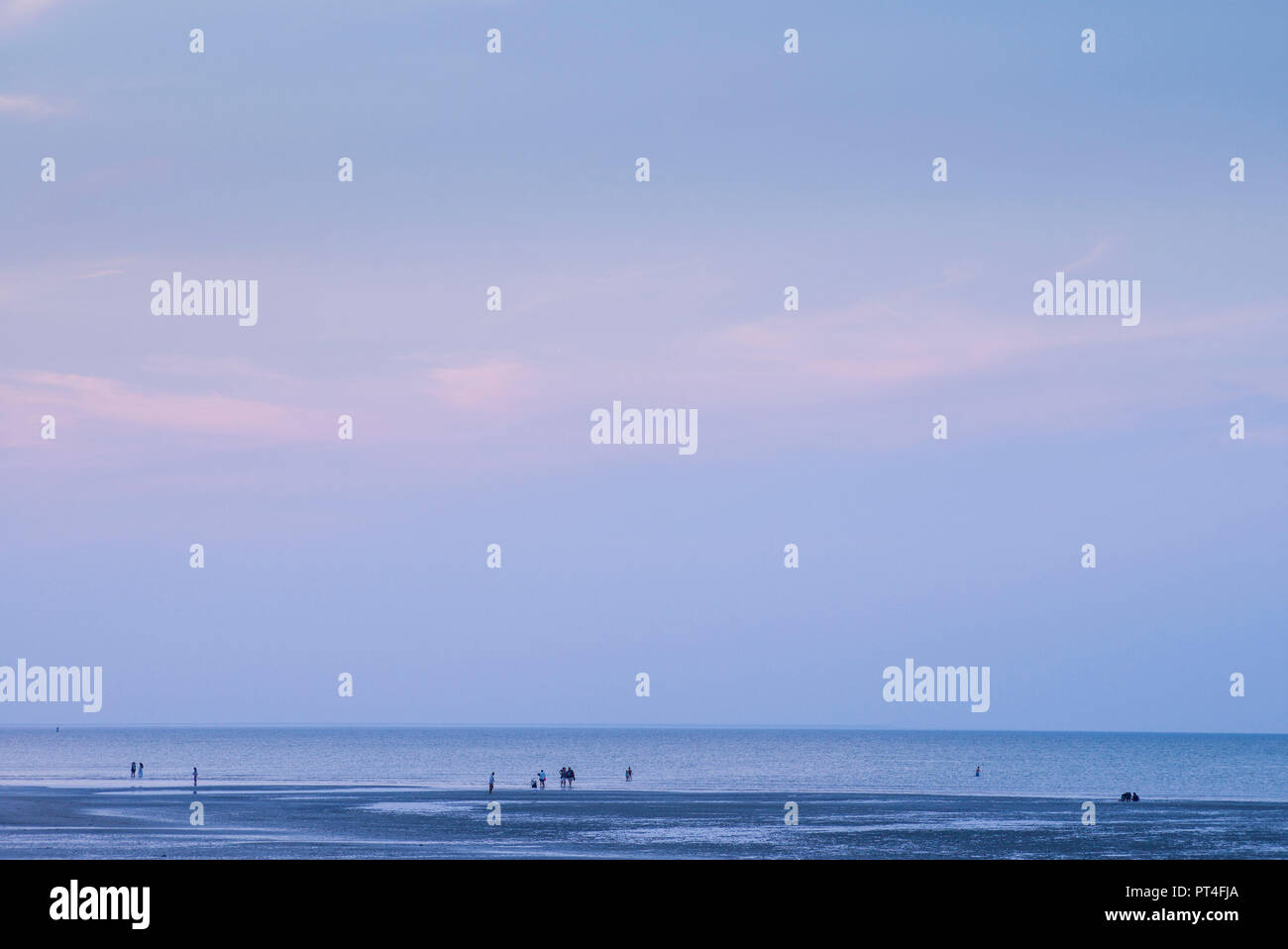 USA, New England, Massachusetts, Cape Ann, Gloucester, Wingaersheek Strand, Dämmerung Stockfoto