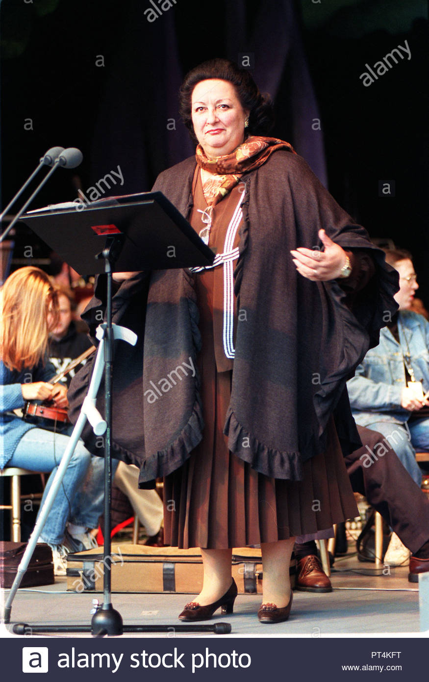 Foto Vom 12 09 98 Von Montserrat Caballe Die Opernsangerin Die