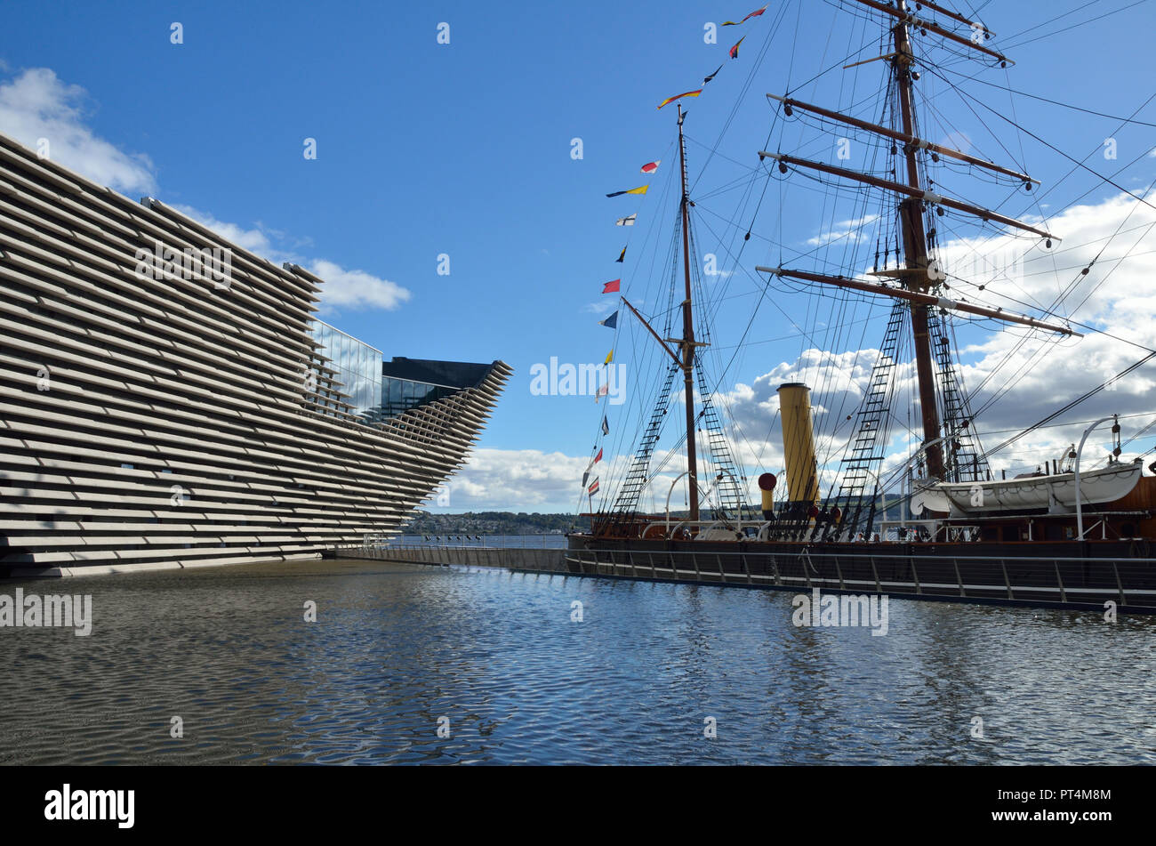 Dundee V&A Museum;; Angus Dundee, Schottland, Großbritannien; England; Vereinigtes Königreich; Europa; geöffnet 15. September 2018. Von dem japanischen Architekten Ken konzipiert Stockfoto
