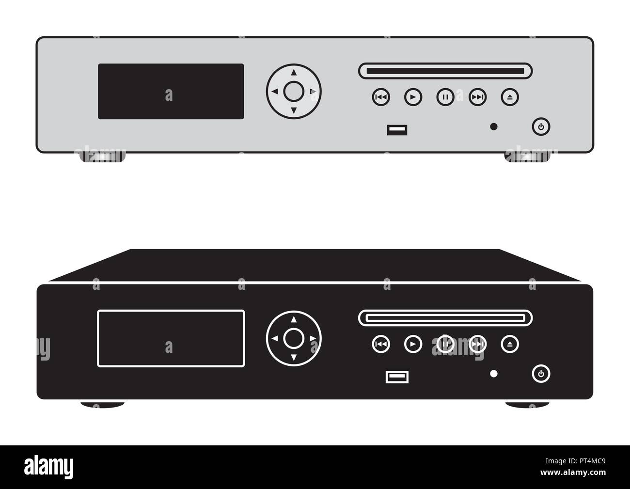 Musik Server. Digitale Quelle. Vector Illustration Stock Vektor