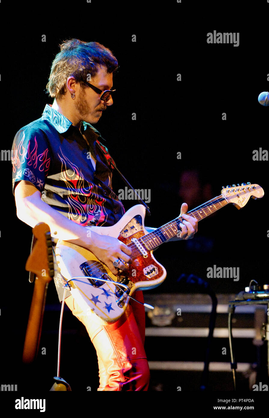 Französischer Sänger Christophe Schließen der Nuits du Botanique Festival im Cirque Royal, Brüssel (Belgien, 16/05/2009) Stockfoto