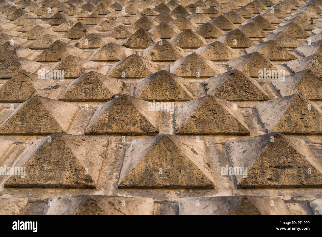 Chiesa del Gesù Nuovo in Neapel, Italien Stockfoto