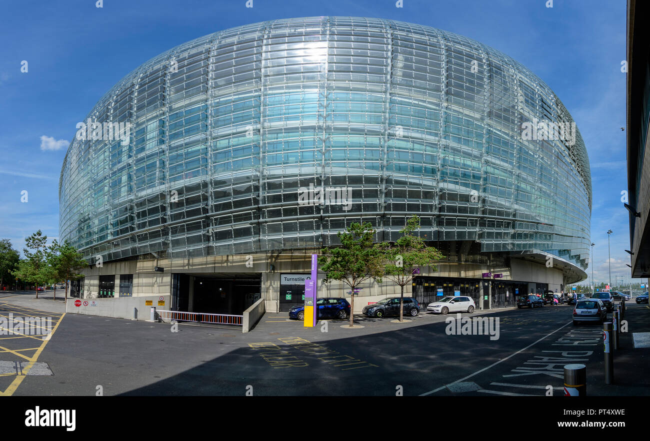 Exteriour Panoramablick auf Aviva Stadion an der Lansdowne Road, Dublin Stockfoto