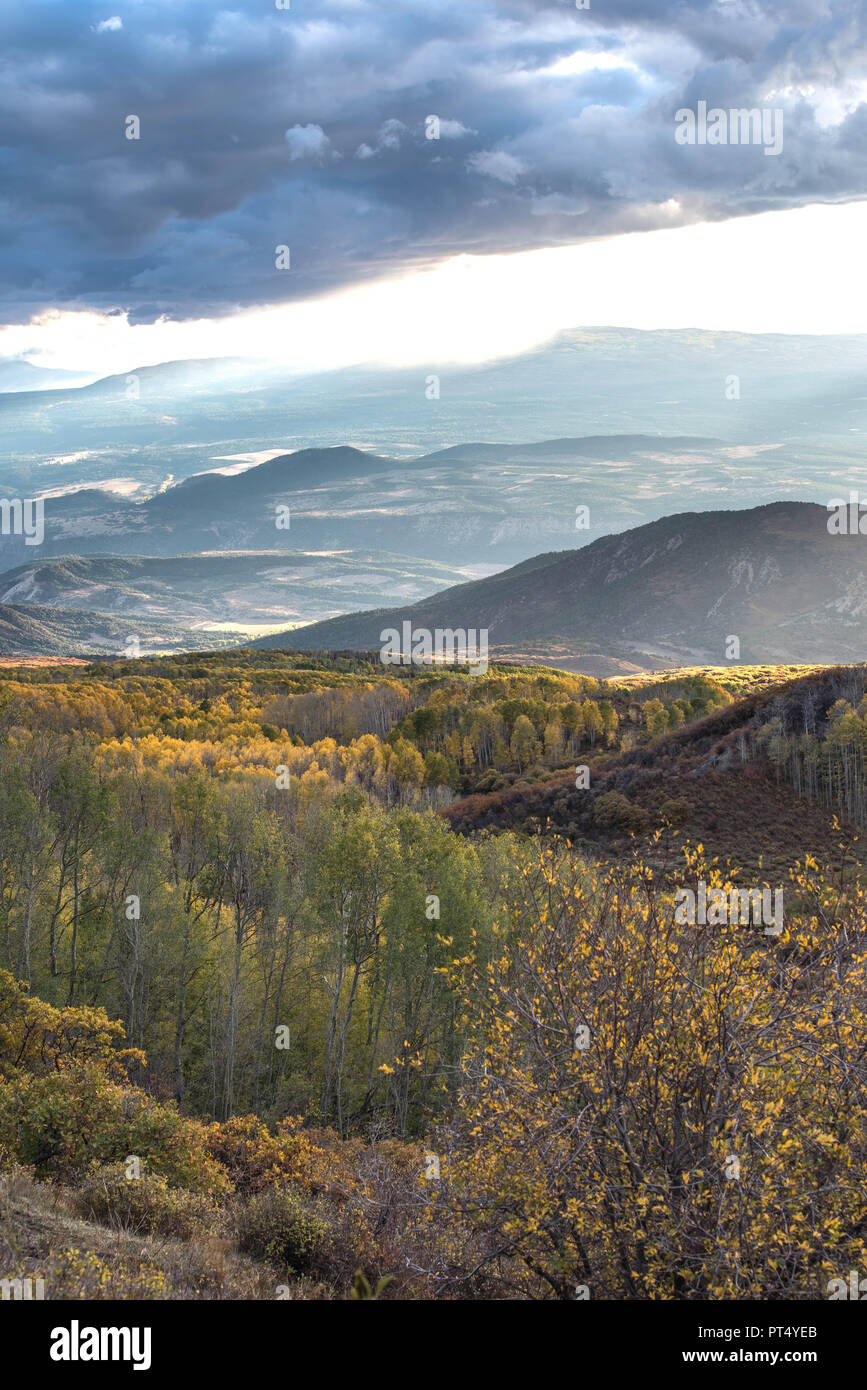 Herbst Colorado Landschaften mit großen weiten Blick Stockfoto