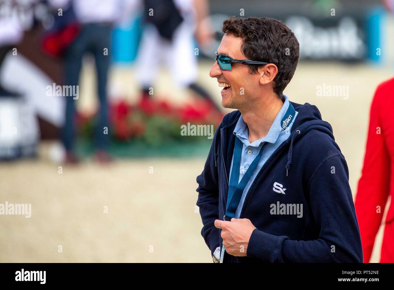 Barcelona, Spanien. 6. Okt 2018. Lorenzo de Luca. ITA. Kurs gehen. Queen's Cup. Longines FEI Jumping Nations Cup Finale. Springen. Barcelona. Spanien. Tag 2.06/10/2018. Credit: Sport in Bildern/Alamy leben Nachrichten Stockfoto