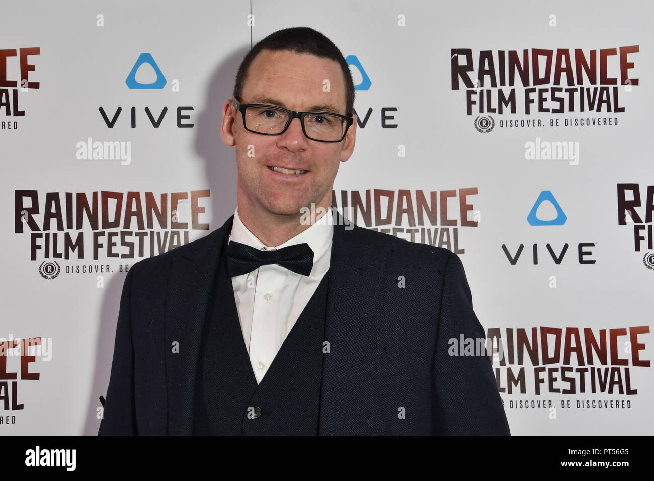 London, Großbritannien. 6. Oktober 2018. Martin Taylor ist Nominiert besucht die Raindance Film Festival - VR-Awards, London, UK. Vom 6. Oktober 2018. Bild Capital/Alamy leben Nachrichten Stockfoto