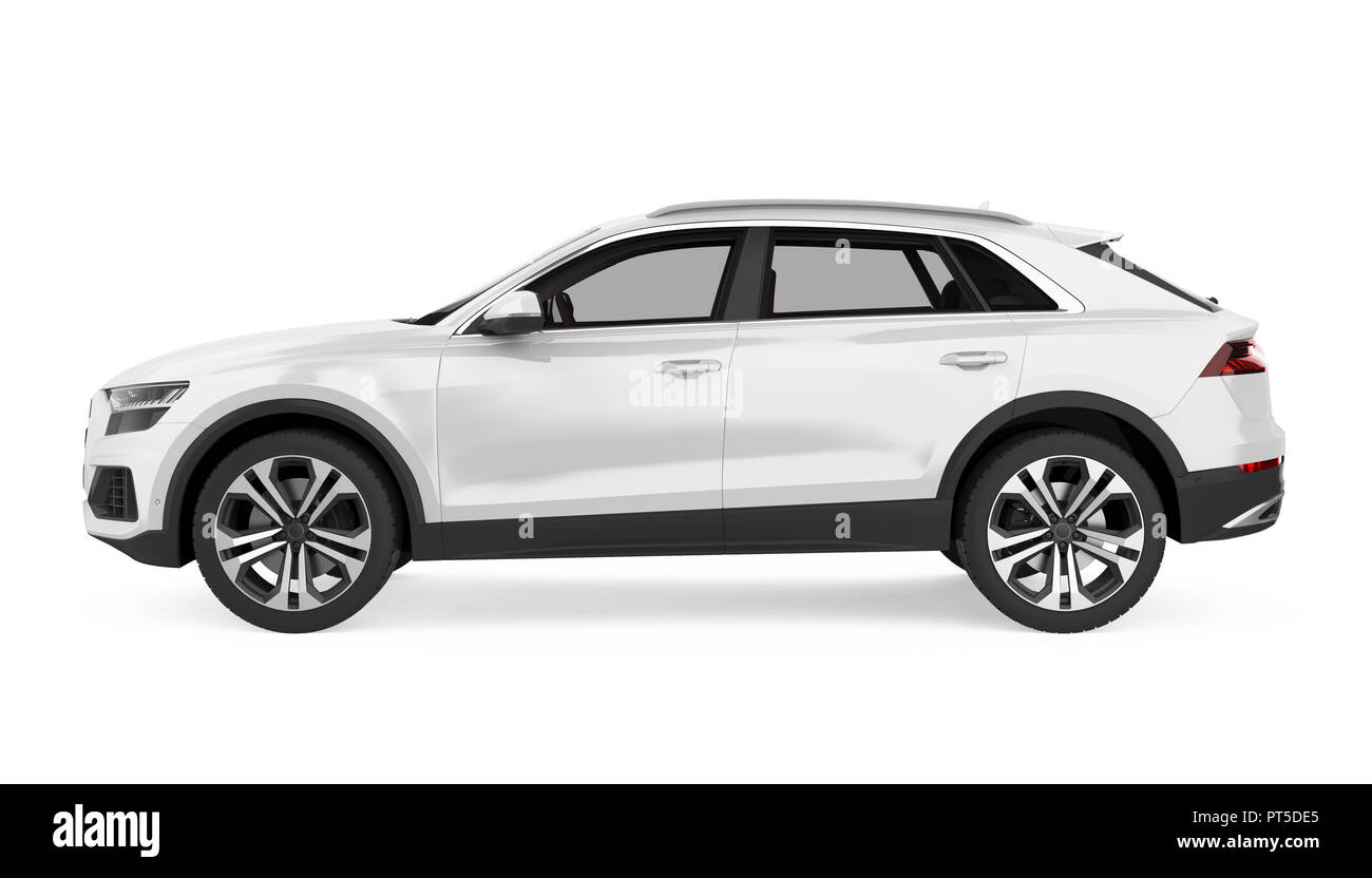 SUV-Auto isoliert Stockfoto