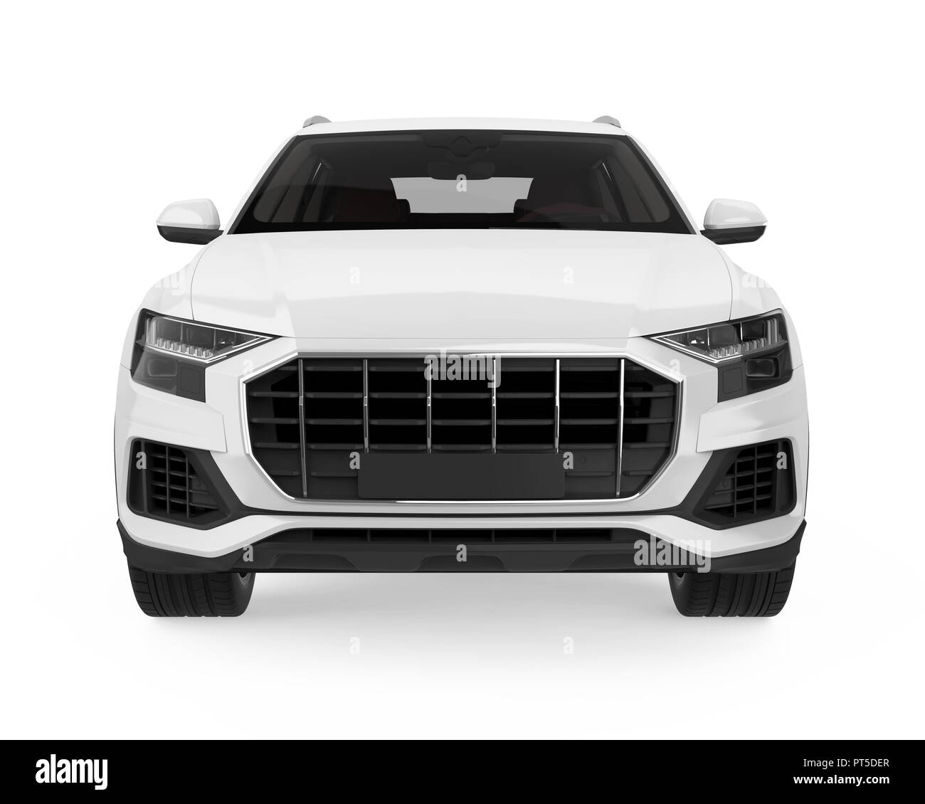 SUV-Auto isoliert Stockfoto