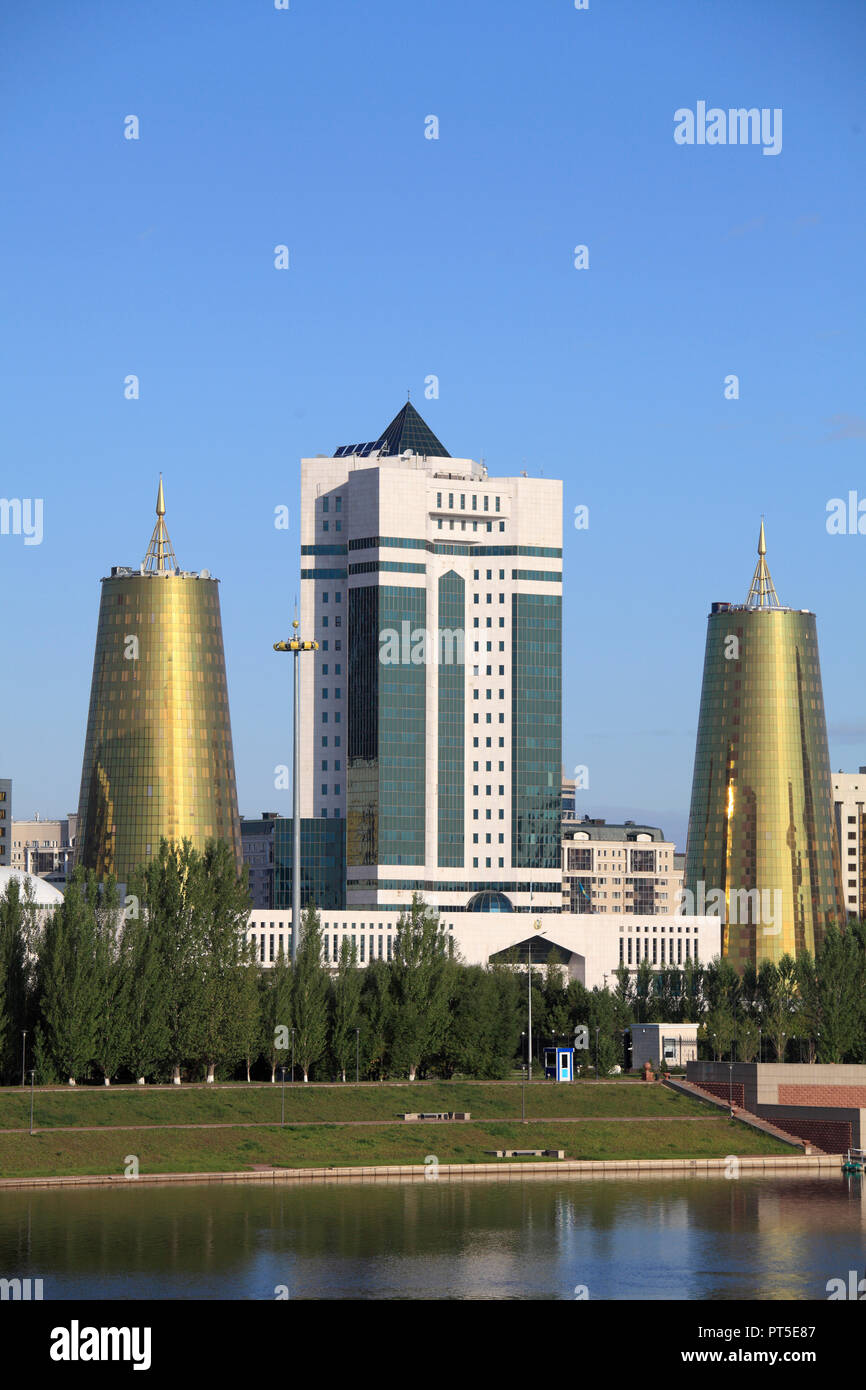 Kasachstan, Astana, Ministerien, staatliche Gebäude, Stockfoto