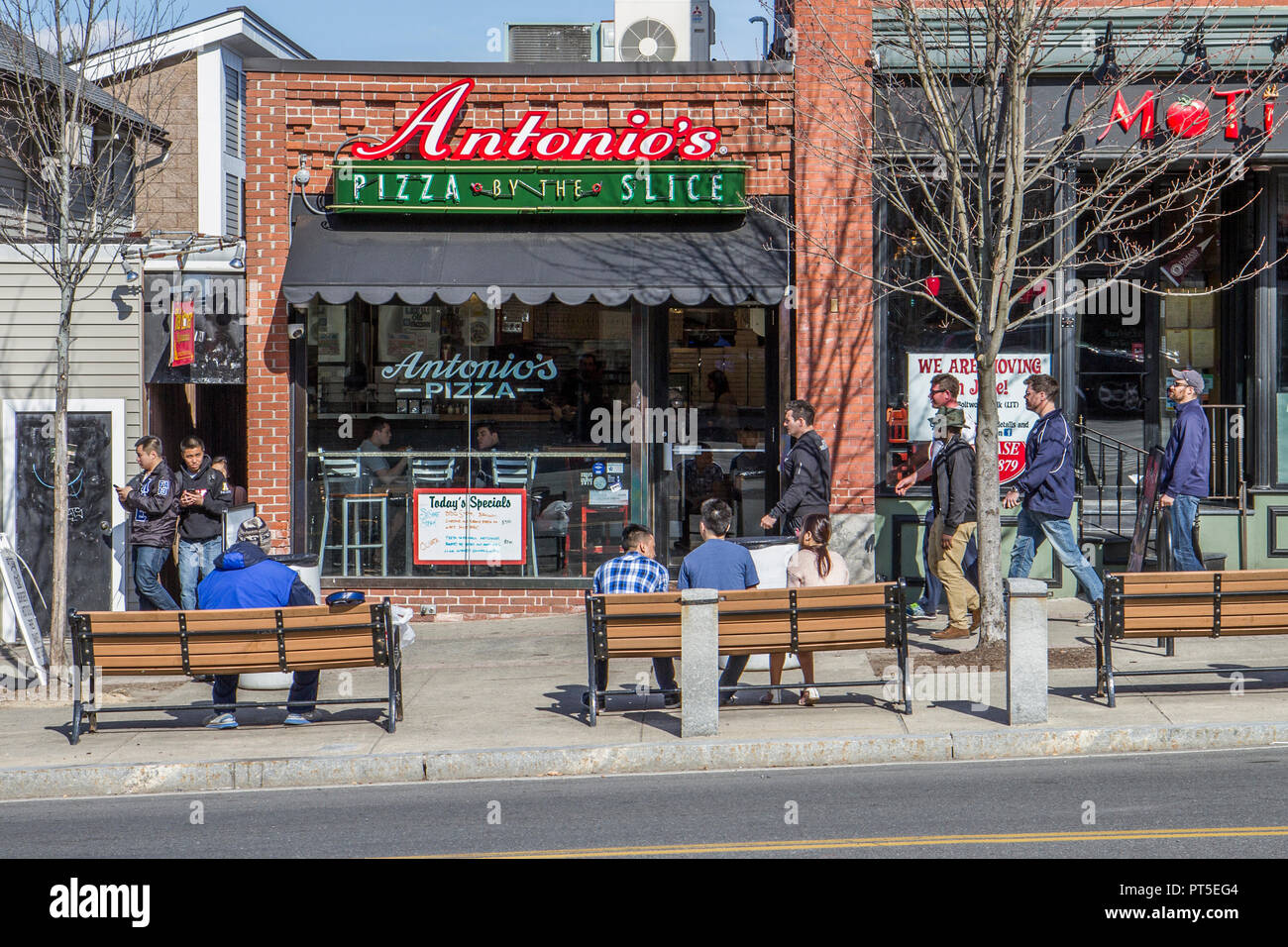 Antonio's Pizza in Amherst, MA Stockfoto