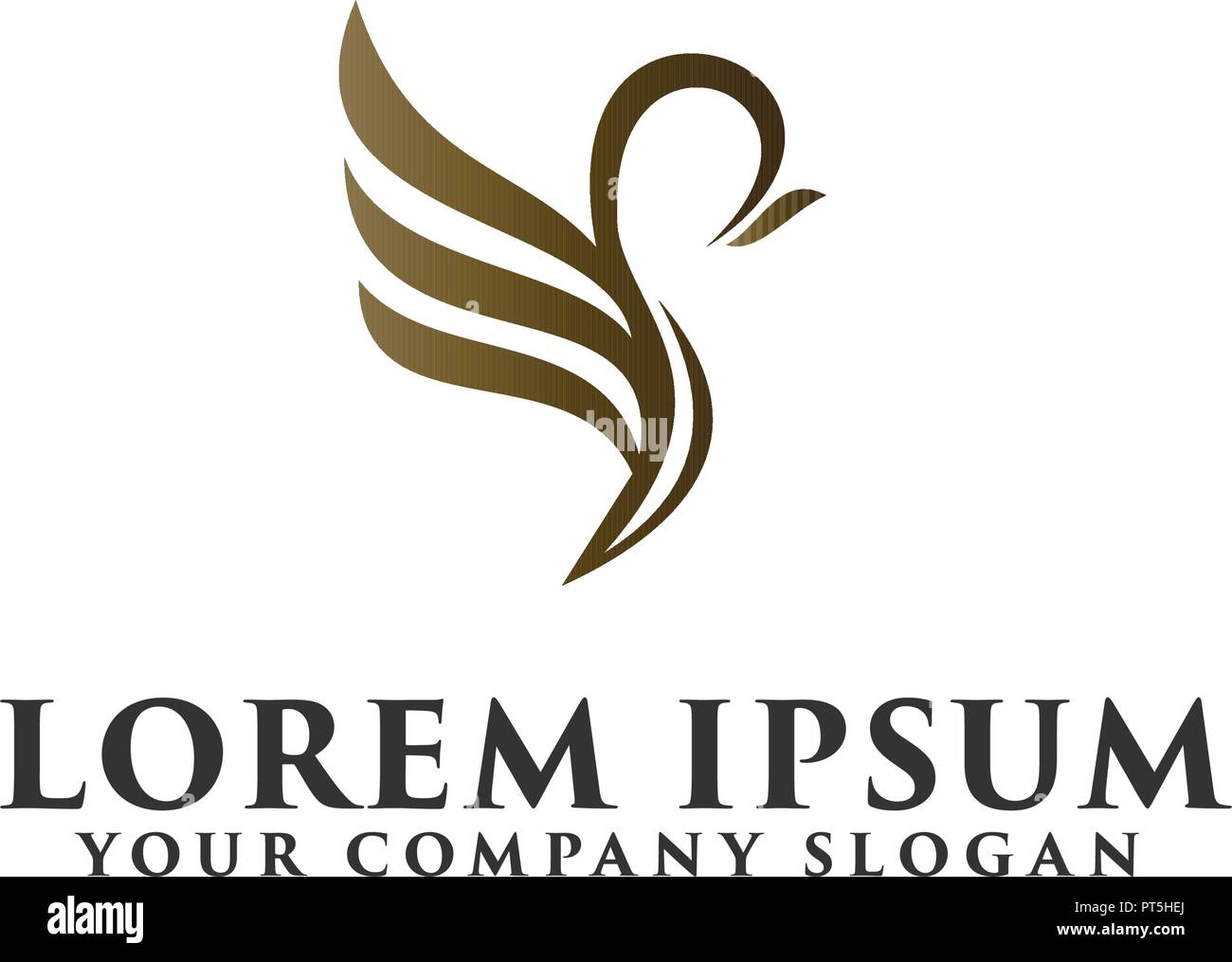 Luxus vogel Logo Design Konzept Vorlage Stock Vektor
