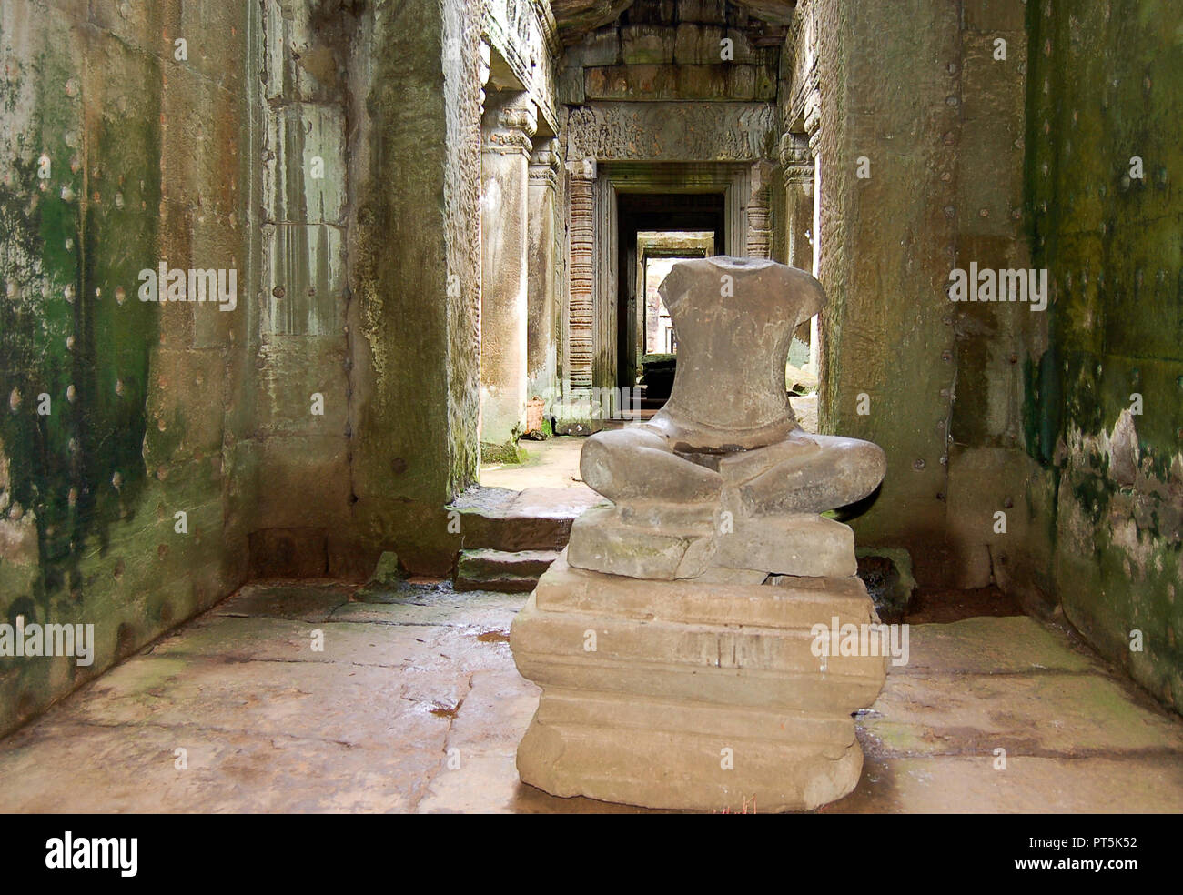 Steinbildhauerei in die Tempel von Angkor Wat in Canbodia Stockfoto