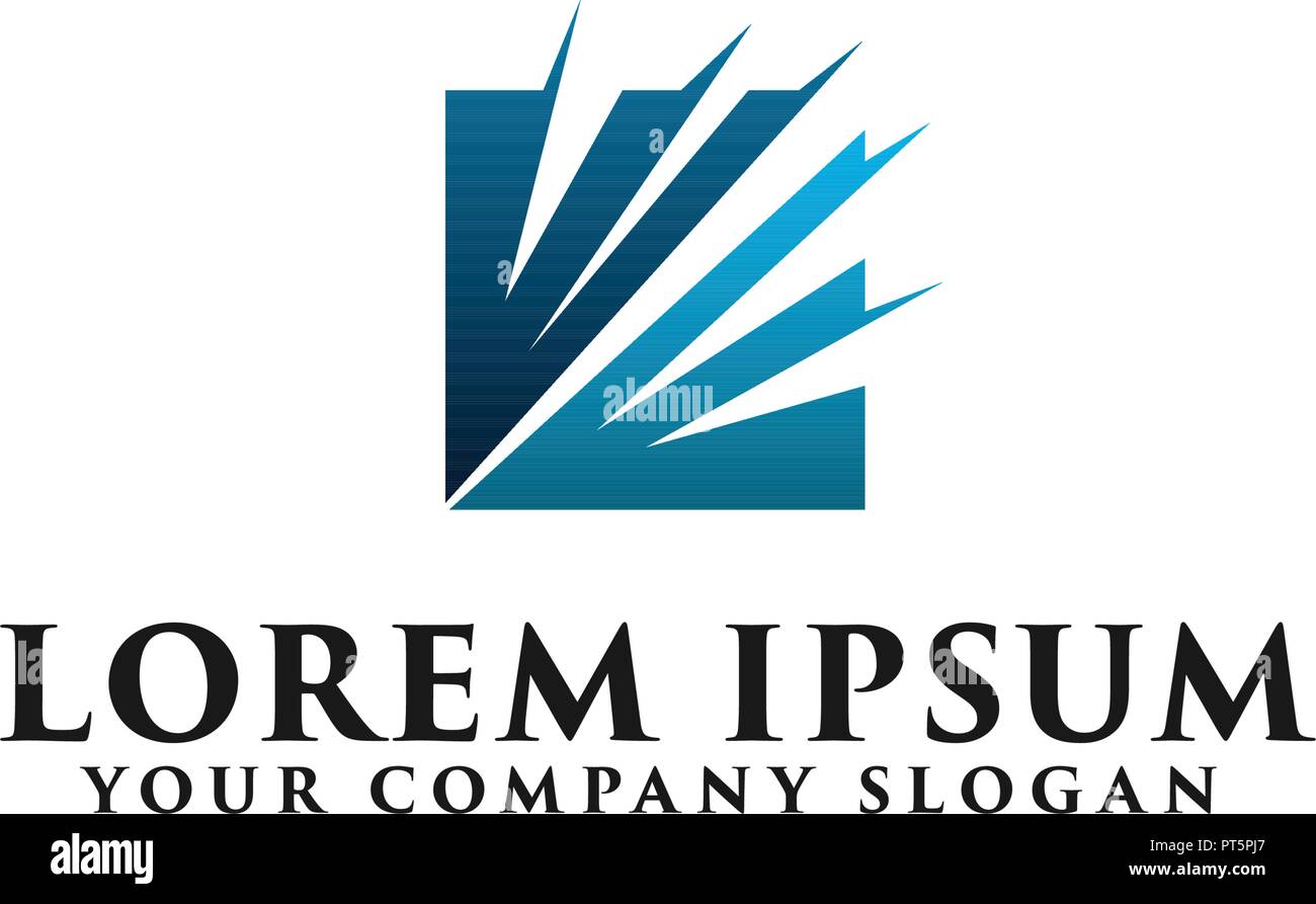 Abstrakte squre Business Technology Logo Design Konzept Vorlage Stock Vektor