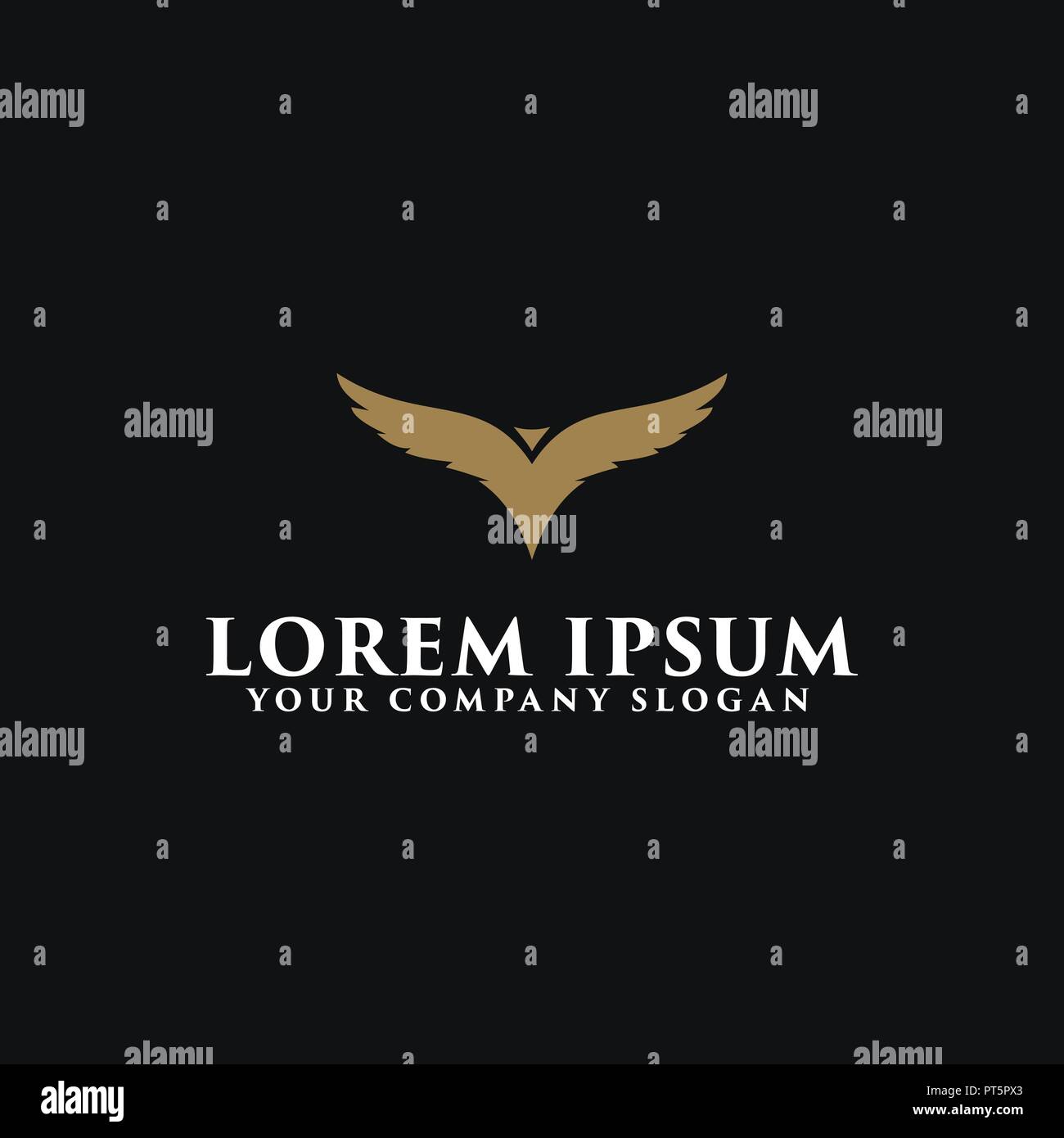 Luxus vogel Logo Design Konzept template Design Konzept Vorlage Stock Vektor
