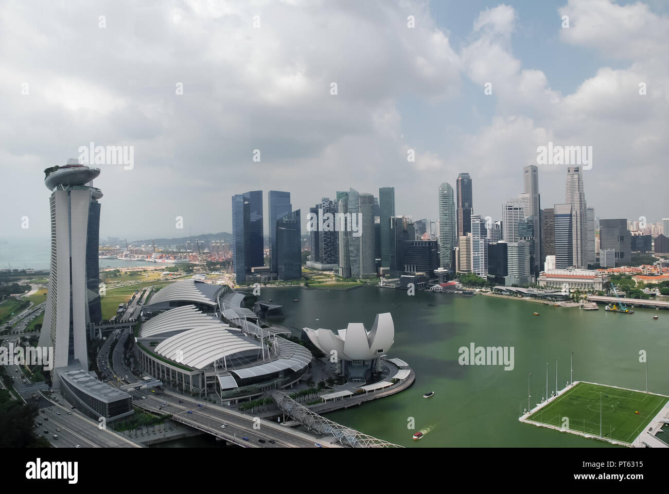Singapur Landstraße und Stadt Stockfoto