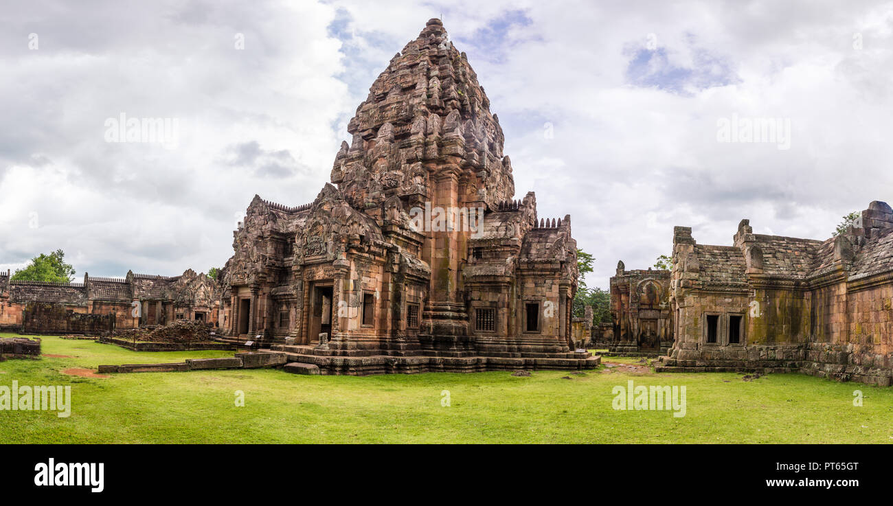 Phanom Rung Historical Park von Rock in Phanom Rung mountain Provinz Buriram gebaut, Sehenswürdigkeiten in Thailand. Stockfoto