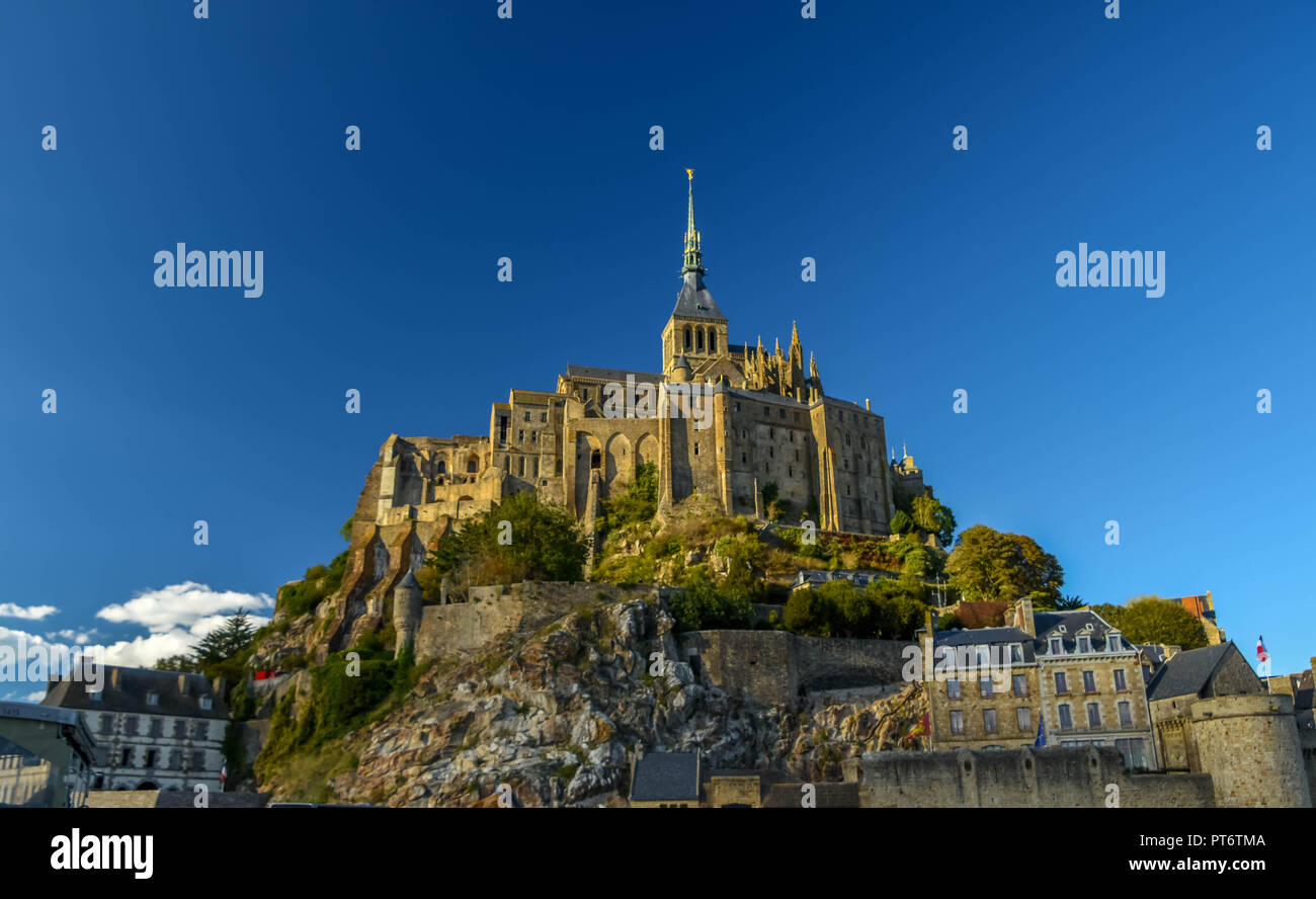 Insel Kloster Mont Saint Michel, Normandie, Frankreich Stockfoto