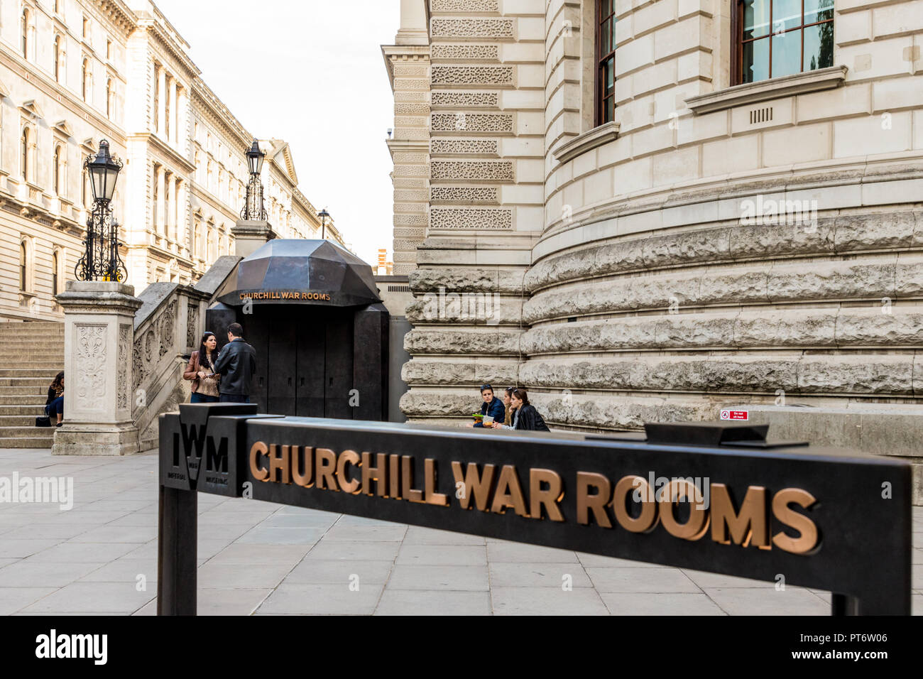 Ein Blick in Westminster in London. Stockfoto