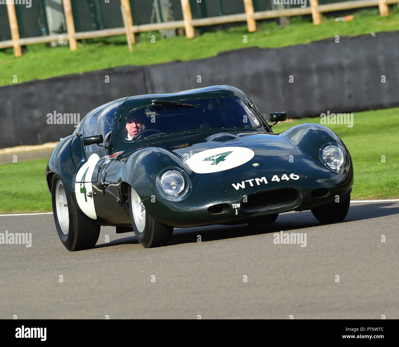 Patrick Blakeney-Edwards, Frederic Wakeman, Lister Jaguar Coupe, Royal Automobile Club TT Feier, geschlossenen Cockpit GT Autos, 1960 bis 1964, Goodwood Stockfoto