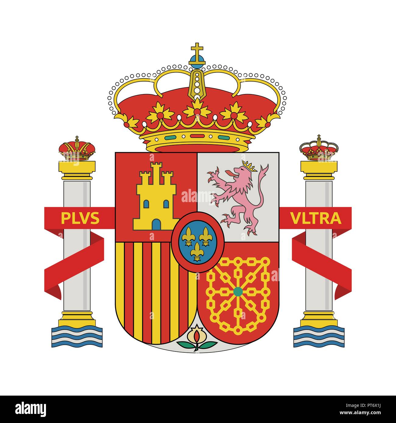Wappen von Spanien Stock Vektor