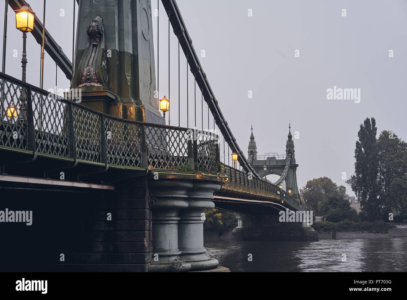 Hammersmith Bridge London Stockfoto