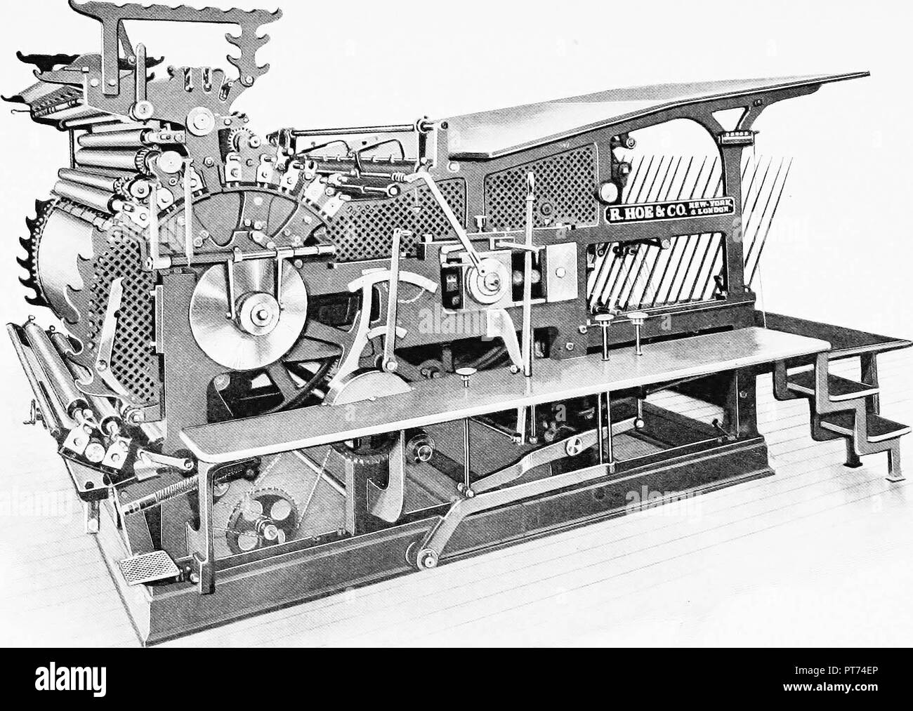 Eine Kurze Geschichte Der Druckerpresse Und Der Verbesserungen, Die In Der  Druckmaschine Aus Der Zeit Gutenbergs Bis Auf Den Heutigen Tag" (1902  Stockfotografie - Alamy