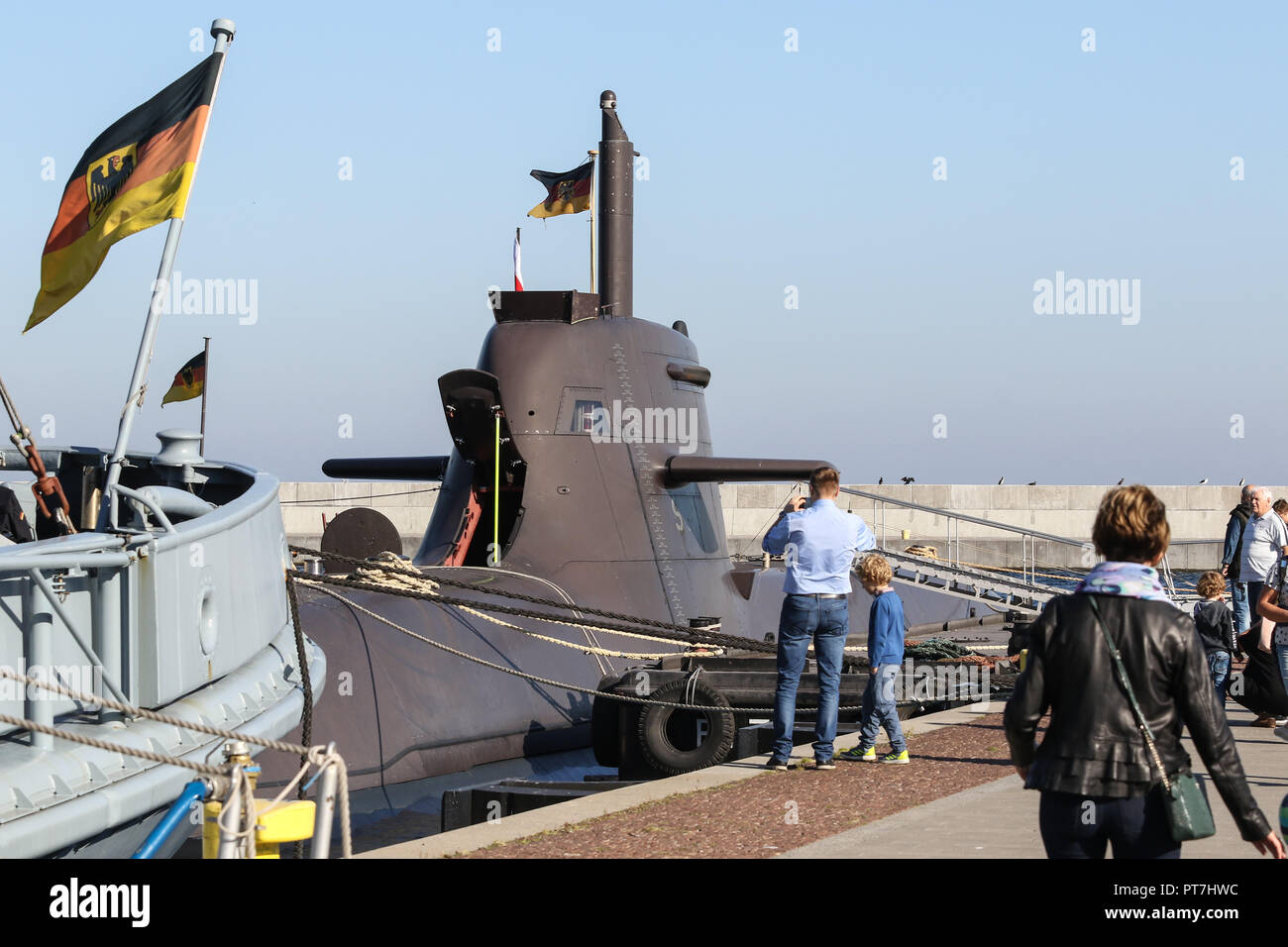 Gdynia, Polen, 6. Okt. 2018 U-31 (S181) die 212 eine Art U-Boot der deutschen Marine zu sehen ist. Deutsche Marine Schiffe incl. 212 eine Klasse U 31 u-Boot entwickelt von der Howaldtswerke-Deutsche Werft AG (HDW). Die 212 A und 212 CD submarins sind für Polnische Marine als Teil der Orka Programm vorgeschlagen. © vadim Pacajev/Alamy leben Nachrichten Stockfoto