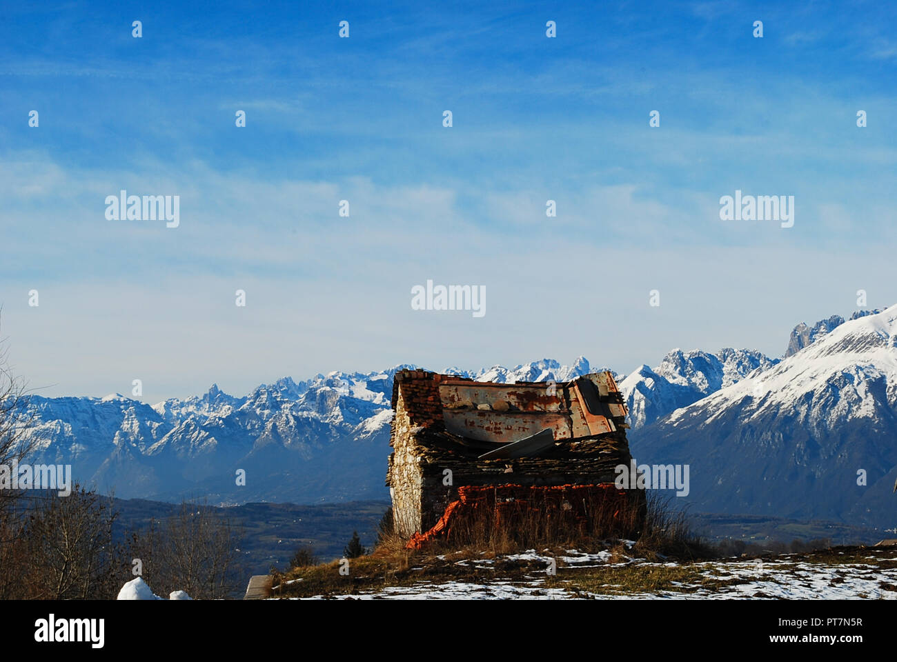 Die verlassenen Hütte Stockfoto