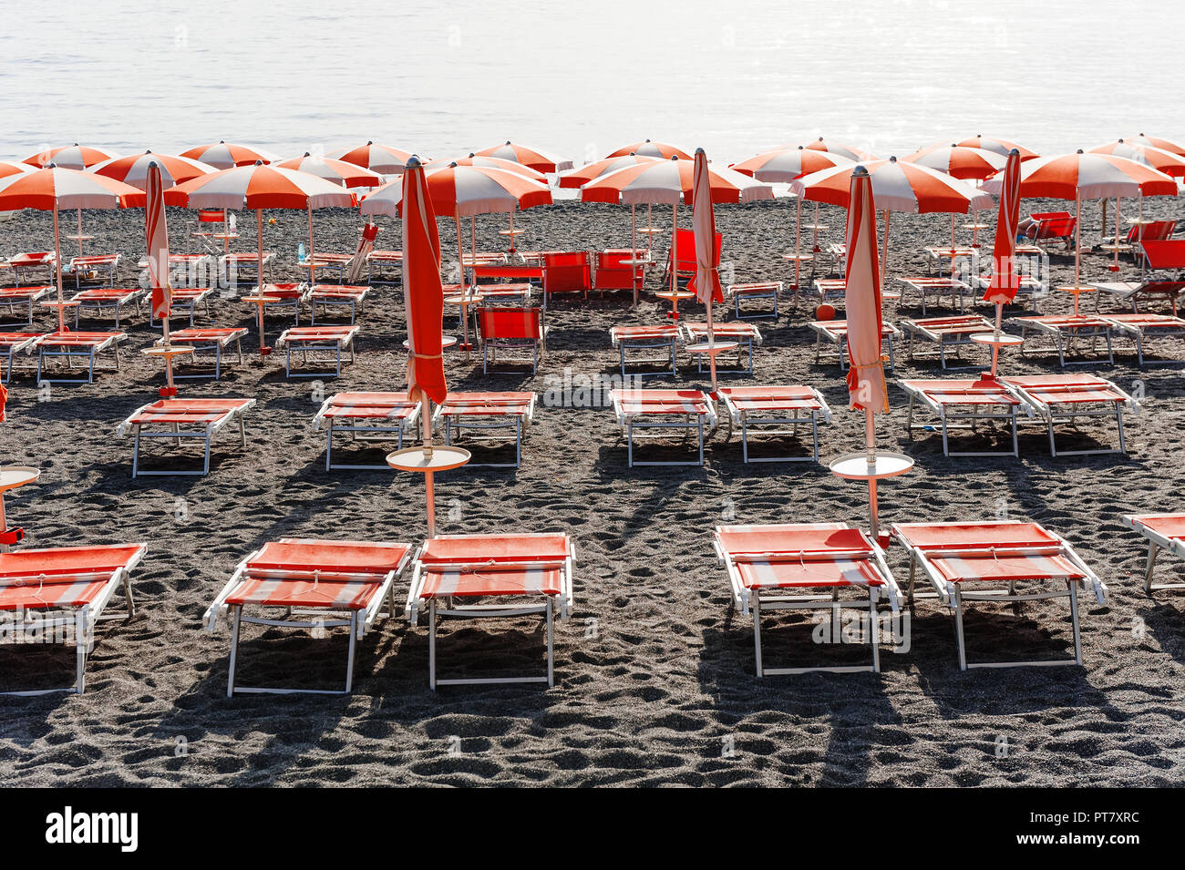Der Strand von San Nicola Arcella Arcomagno in der Nähe der, Kalabrien, Süditalien. Stockfoto