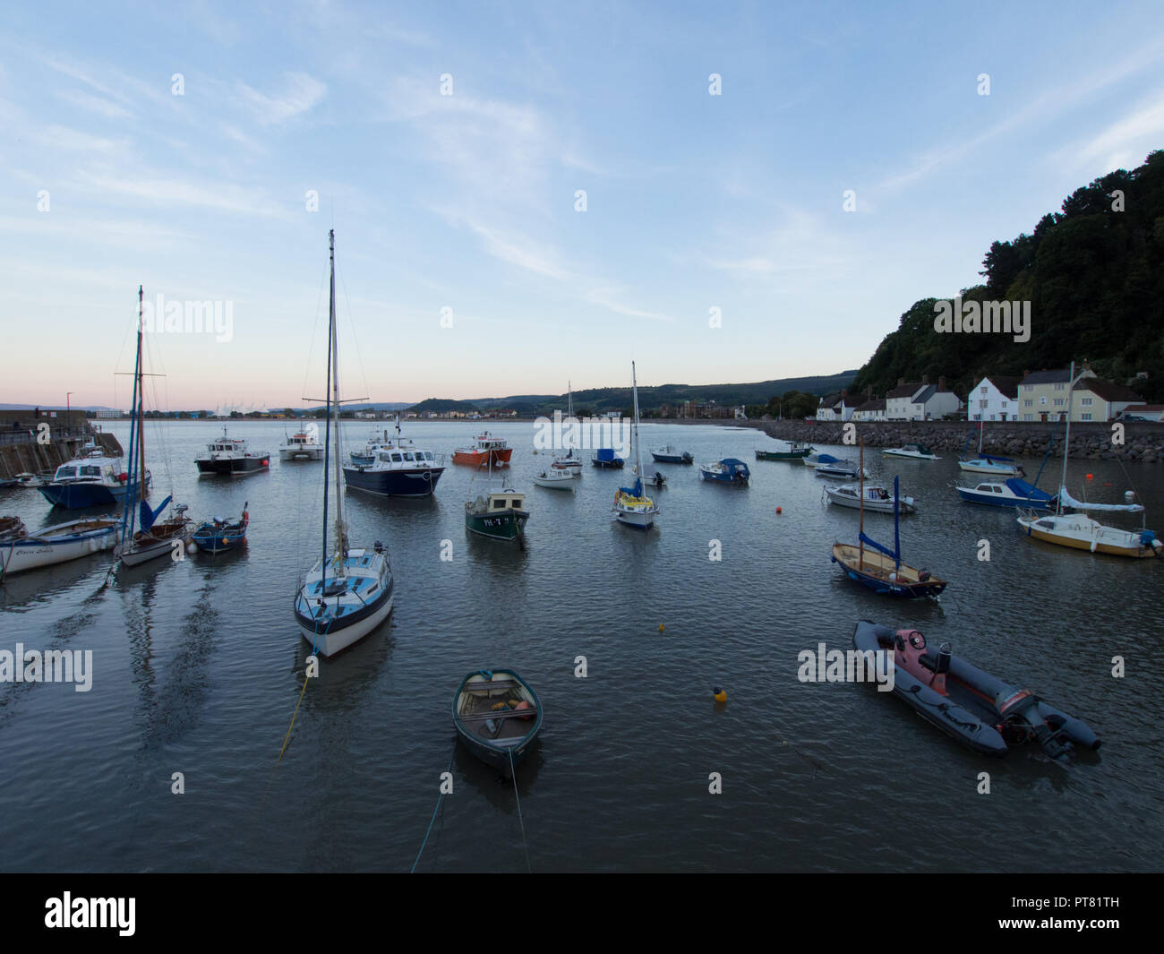 Cork Harbour, Herbst Abend Stockfoto