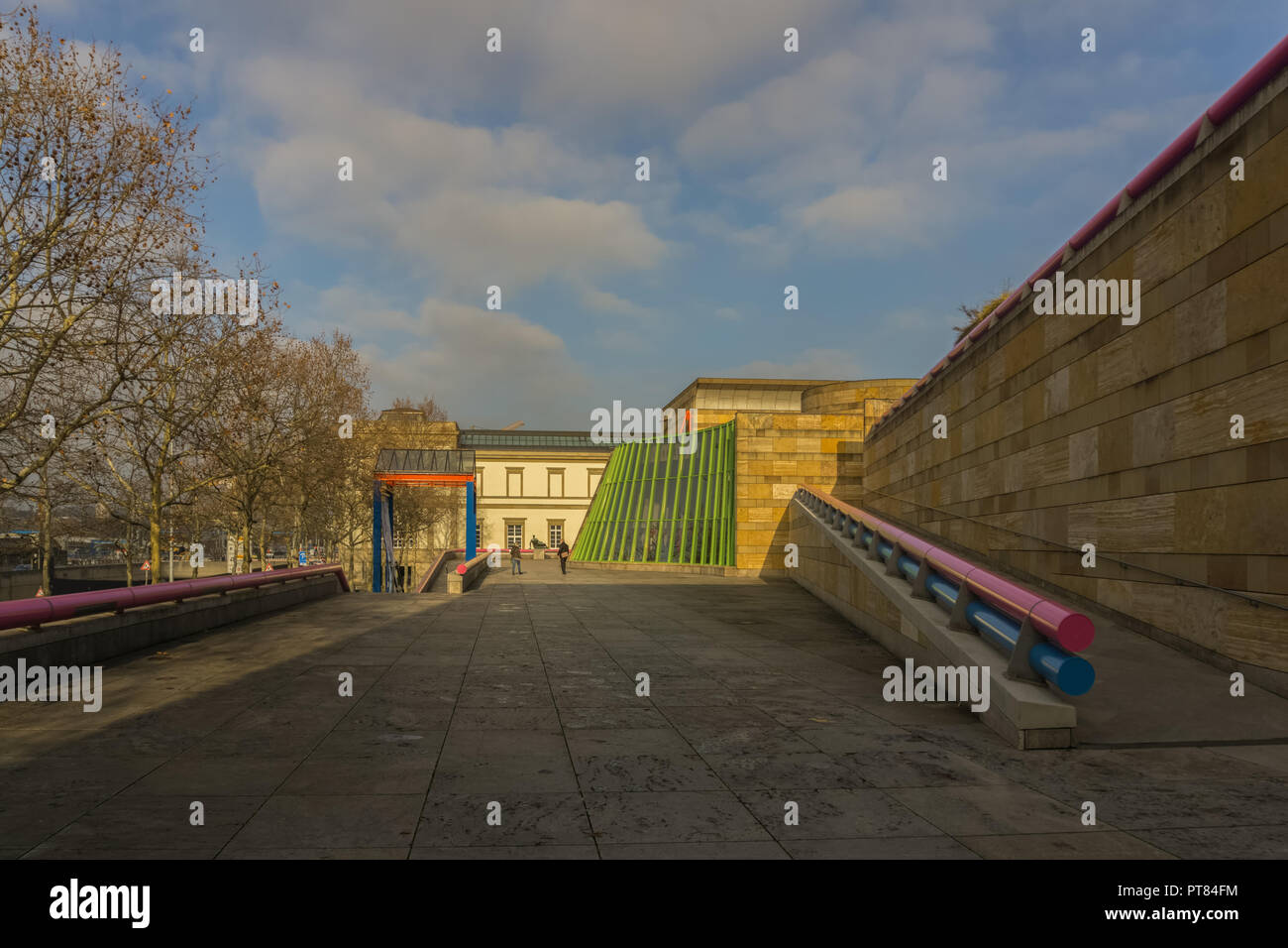 STUTTGART, DEUTSCHLAND - Januar 27,2018: Staatsgalerie Es ist eine berühmte Ort für Kunst, Kultur und Geschichte in der Nähe der Konrad-Adenauer-Straße. Es ist in der Mitte der Stockfoto