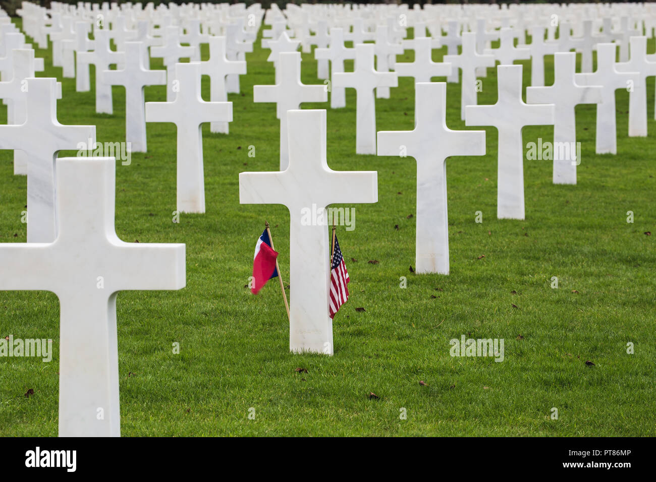 Nordfrankreich Normandie amerikanische Friedhof Omaha Beach Stockfoto