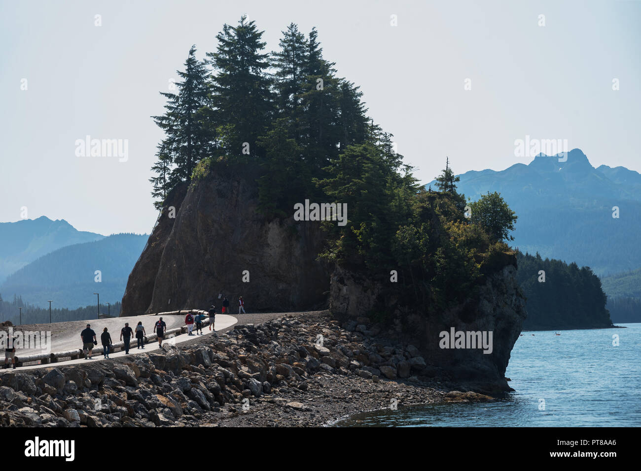 Icy Strait Point Landschaft, Hoonah, Alaska Stockfoto