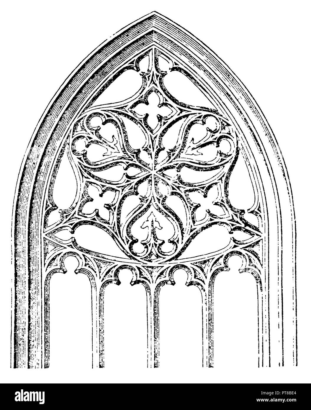 Lambertikirche in Münster, 1870 Stockfoto