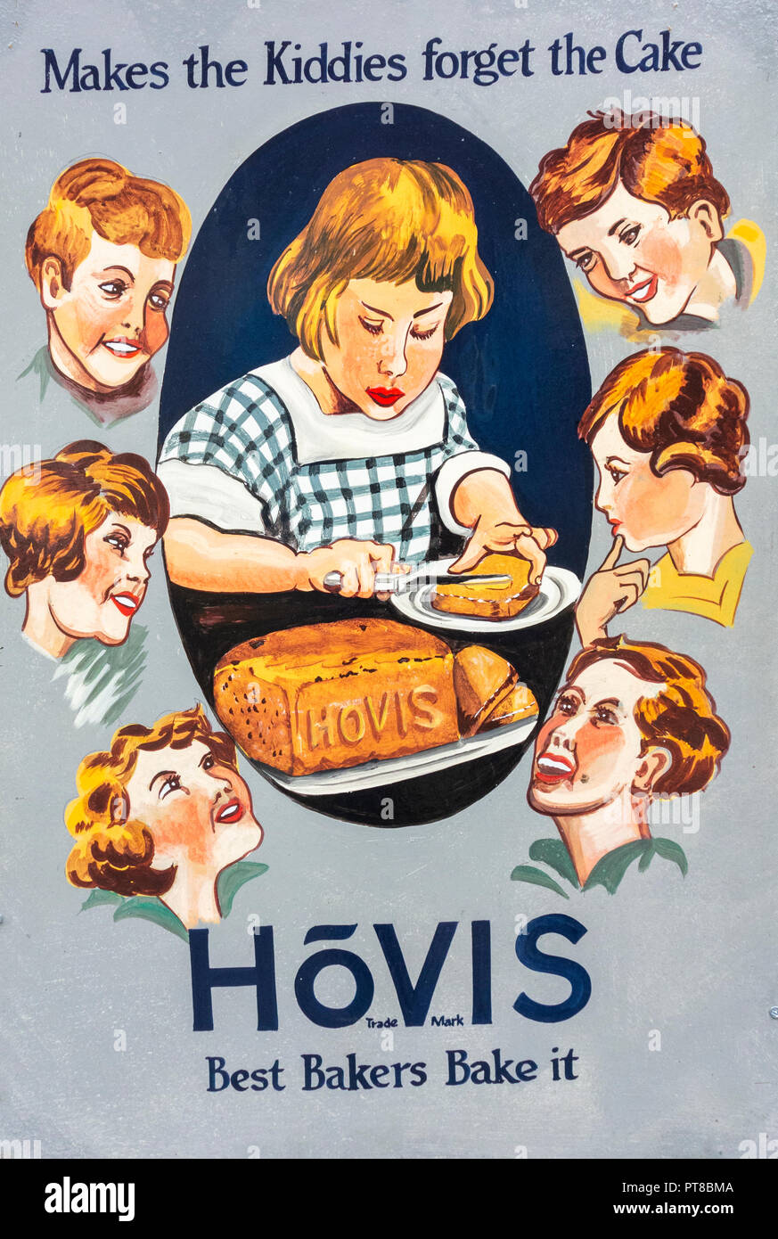 Vintage Hovis Brot Poster Stockfoto