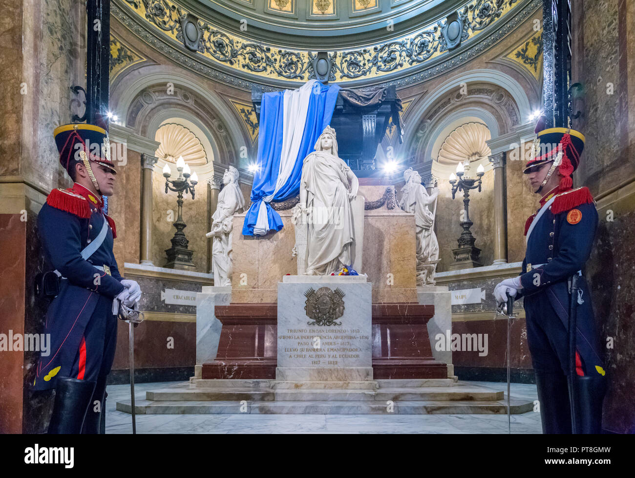 General San Martin Grab. Metropolitan Kathedrale. Buenos Aires, Argentinien Stockfoto